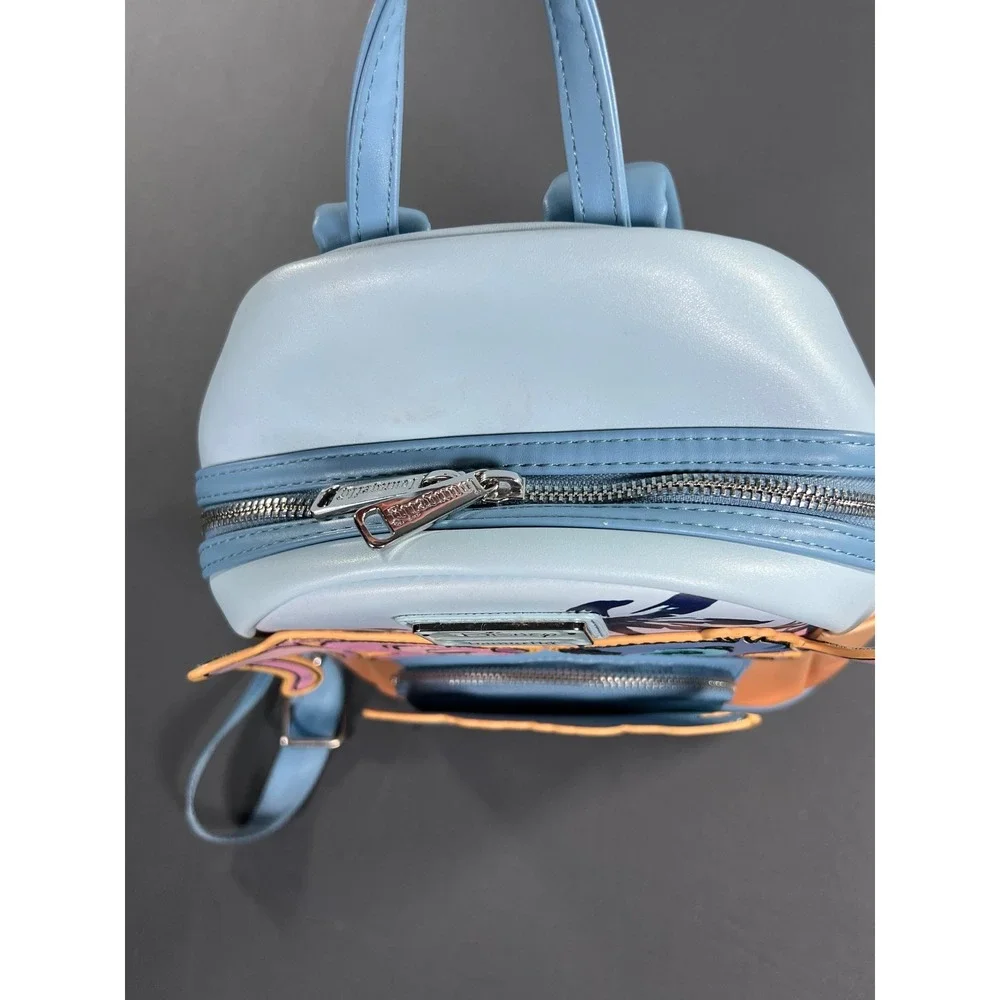 Loungefly Disney Lilo & Stitch Angel Shave‎ Ice Mini Backpack Blue Orange Sunset
